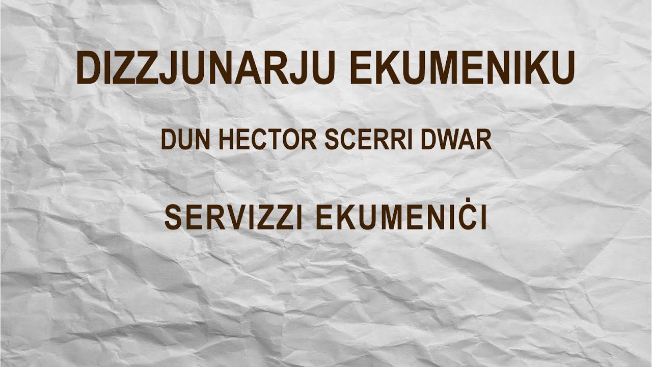 Servizzi Ekumeniċi