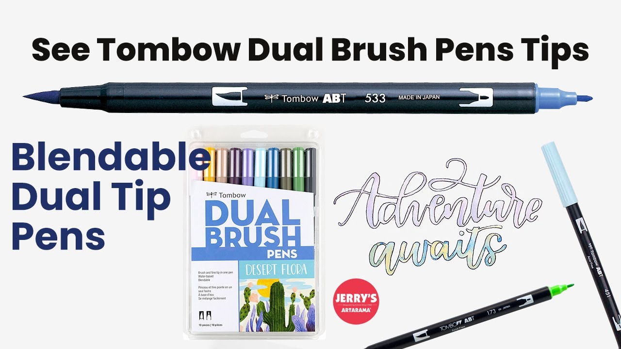 Tombow Dual Brush Pen Tips & Techniques