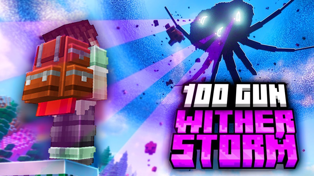 Minecraft'ın En  ACIMASIZ  Wither Fırtanasında Hayatta Kalabilir Miyim? (Wither Storm)