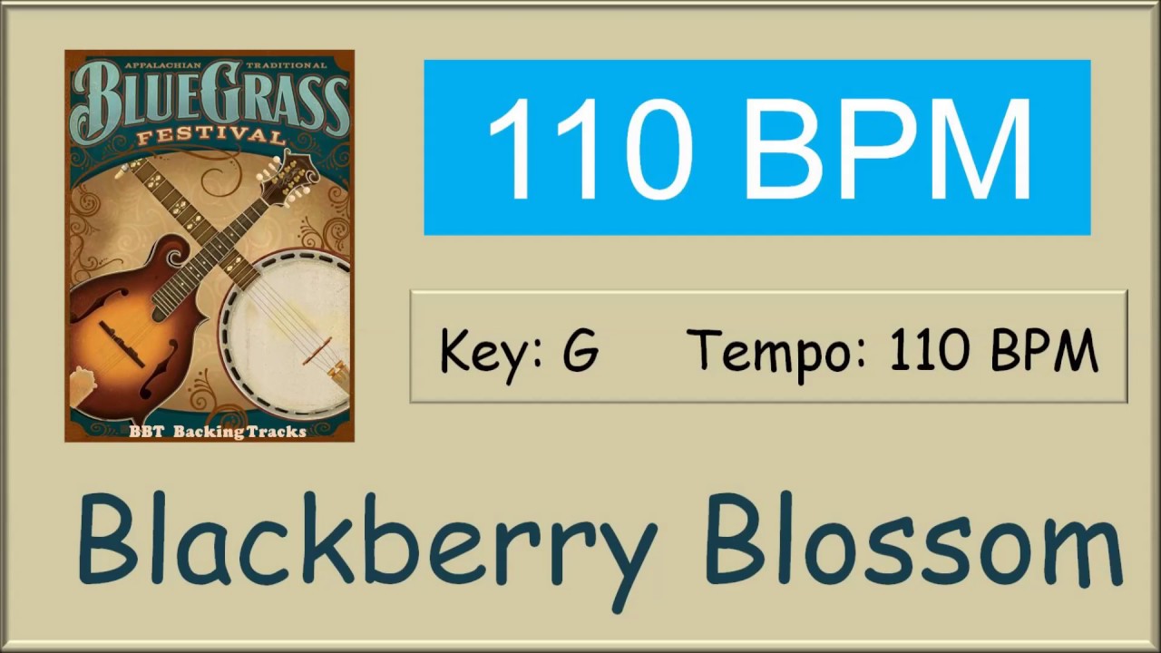 Blackberry Blossom  - bluegrass backing track 110 BPM