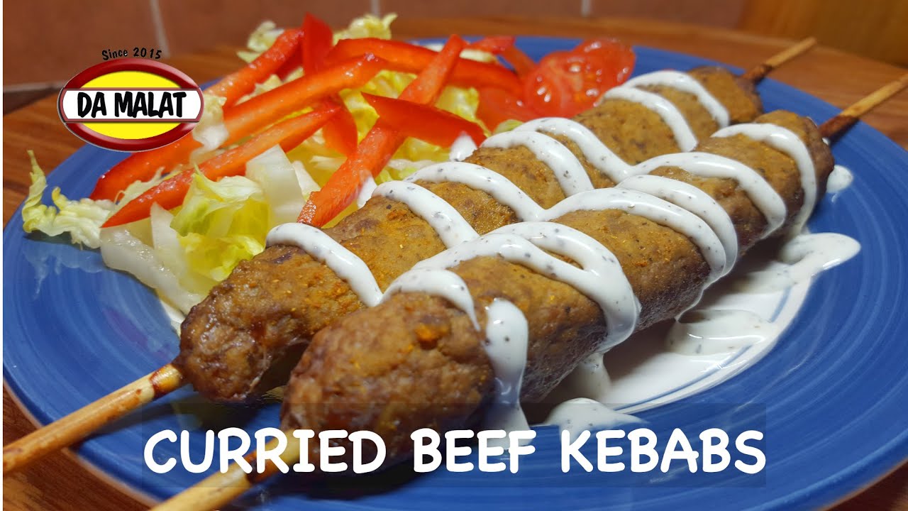 Kofta Style Curried Beef Kebabs | Delicious and very easy to make kebabs | Curry flavour kebabs