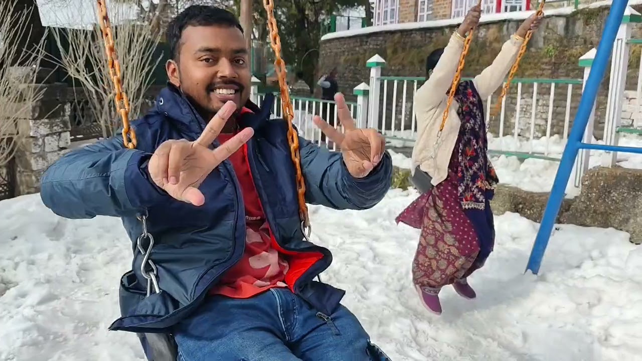 बर्फ में झूला, शिमला भ्रमण 
