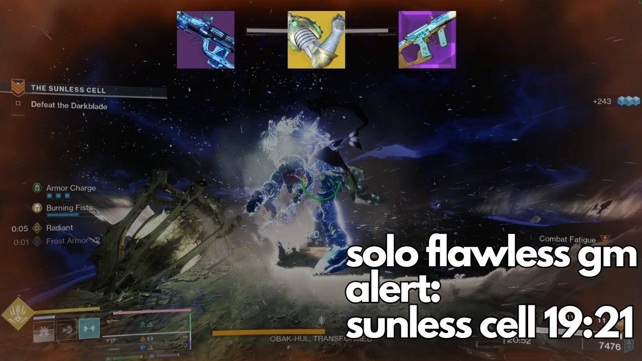 Solo Flawless GM Alert Sunless Cell in 