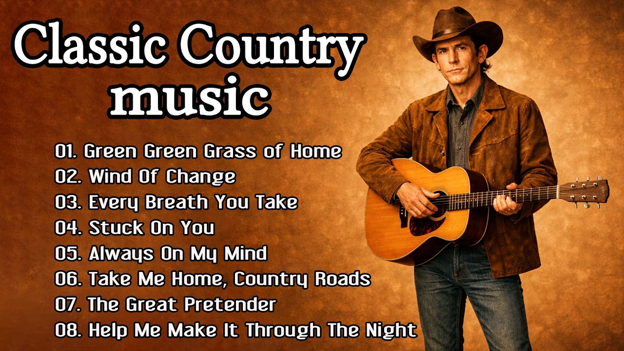 Green Green Grass of Home, Wind Of Change, Every Breath You Take–Classic Country Music 60s, 70s, 80s
