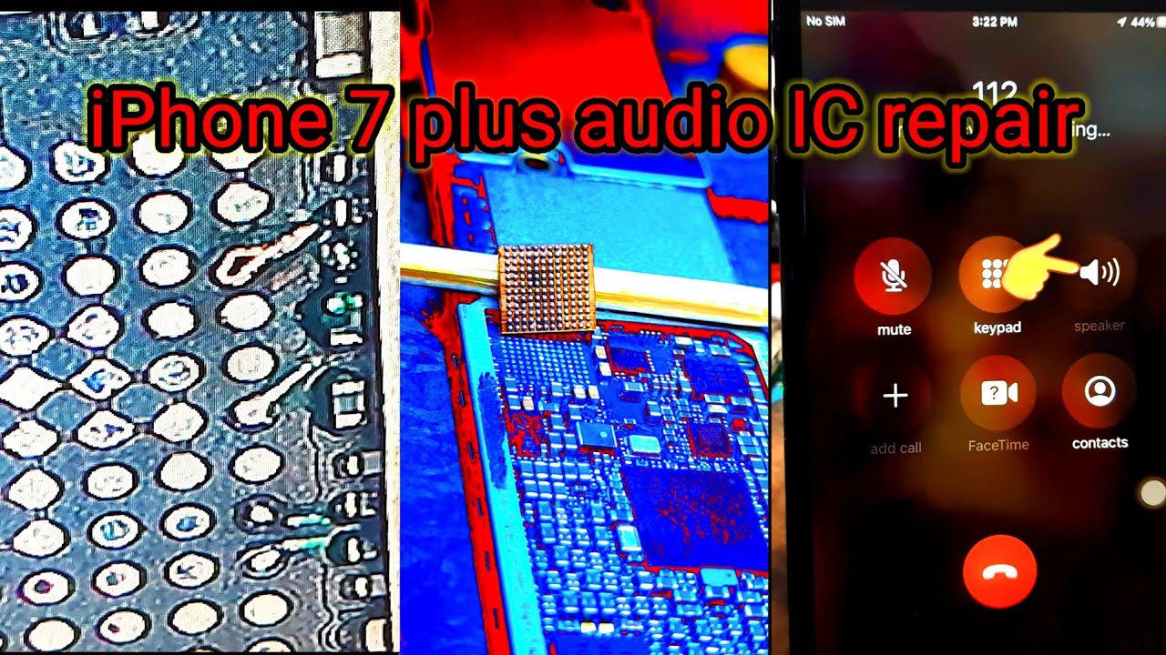 iphone 7 plus audio problem , iphone 7 plus audio ic repair