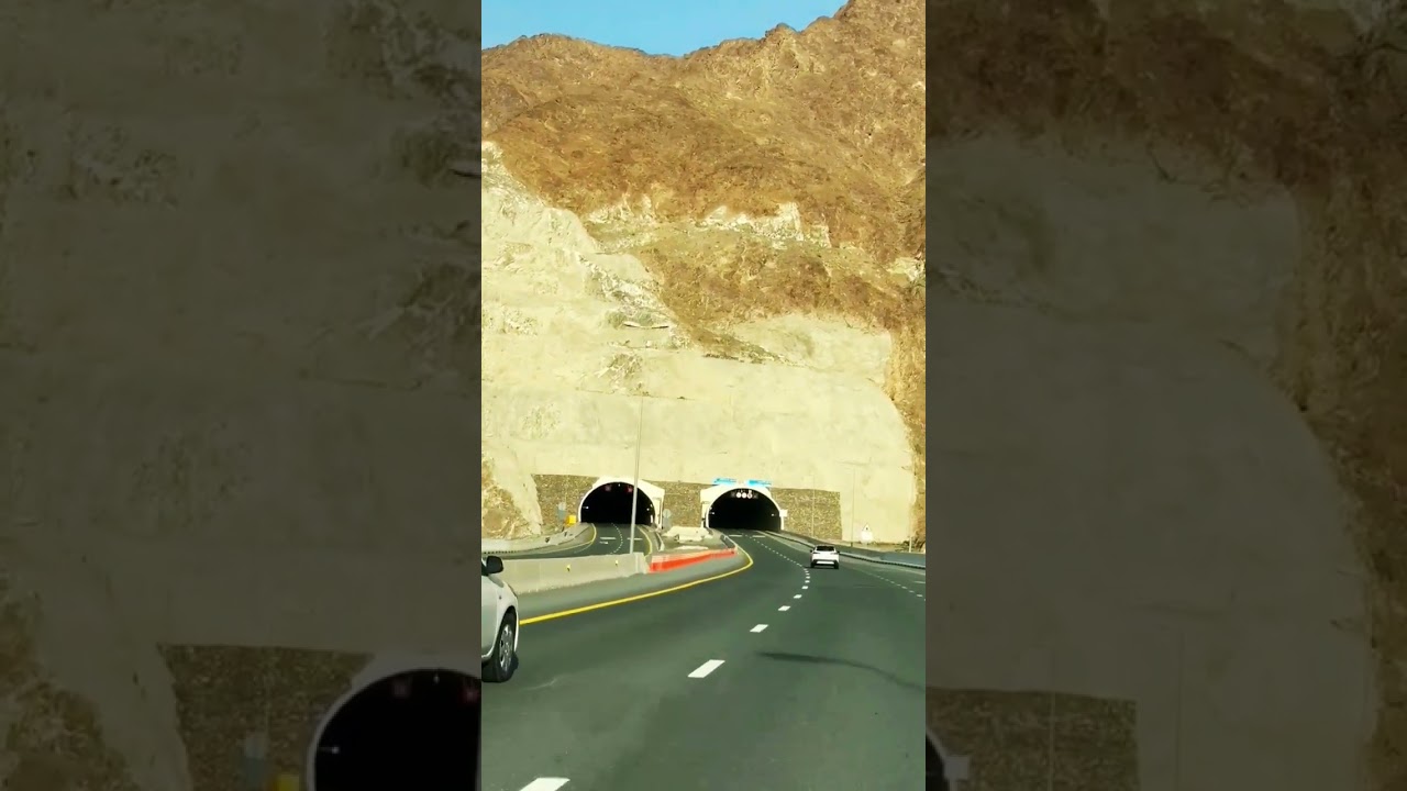 Longest Tunnel Road in khorfakkan UAE #shorts #trending #viral #uae #dubai #tunnel #khorfakkan