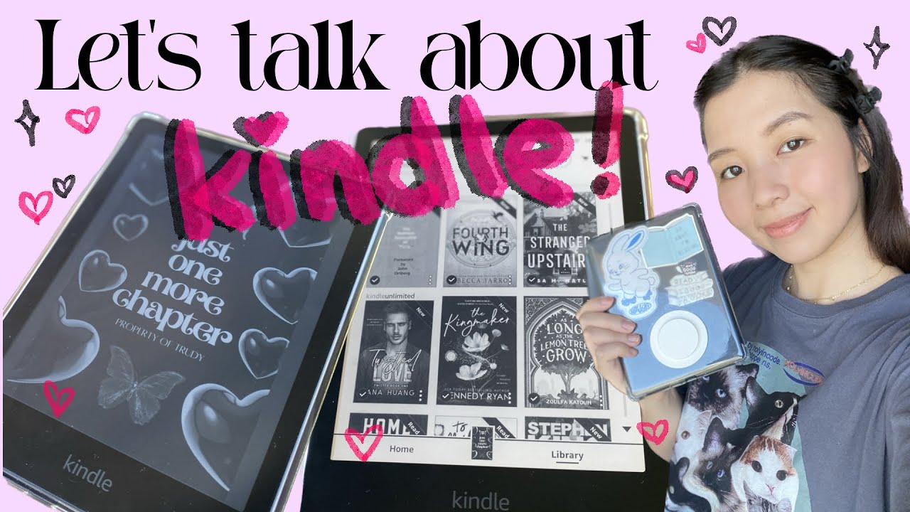 ALL ABOUT MY KINDLE 🤍📚| kindle organization, kindle unlimited recommendations!