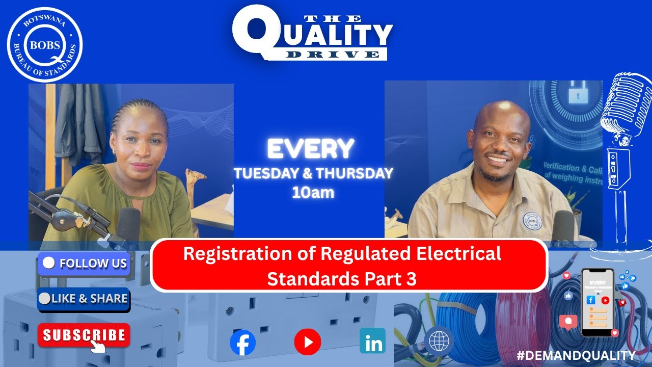 𝐑𝐞𝐠𝐢𝐬𝐭𝐫𝐚𝐭𝐢𝐨𝐧 𝐚𝐧𝐝 𝐀𝐩𝐩𝐥𝐢𝐜𝐚𝐭𝐢𝐨𝐧 𝐨𝐟 𝐄𝐥𝐞𝐜𝐭𝐫𝐢𝐜𝐚𝐥 𝐑𝐞𝐠𝐮𝐥𝐚𝐭𝐞𝐝 𝐒𝐭𝐚𝐧𝐝𝐚𝐫𝐝𝐬 𝐏𝐚𝐫𝐭 𝟑 - 𝐄𝐩𝐢𝐬𝐨𝐝𝐞 𝟐𝟏