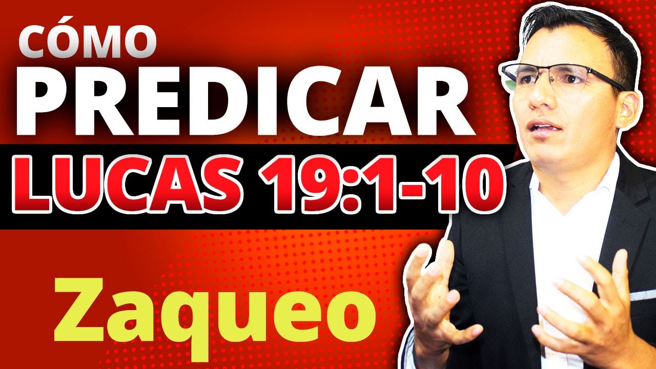 🧡Cómo PREDICAR de Lucas 19:1-10 🔥 Bosquejo sobre ZAQUEO || Aprende a preparar una prédica!💜