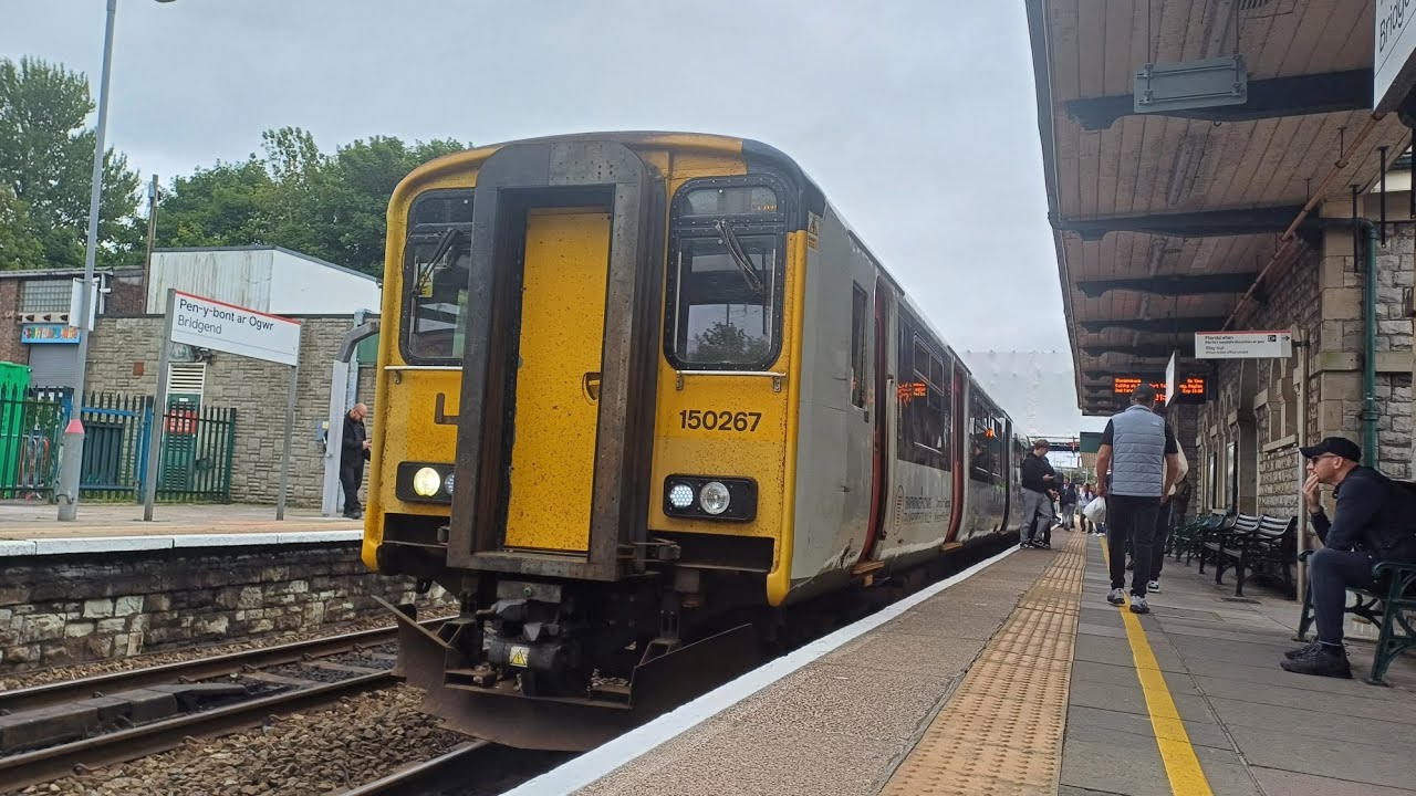 trains at Bridgend and mega tones