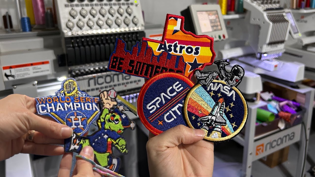 Auto Digitize With Chroma | Patches on Jean Jacket Using Ricoma Embroidery Machines