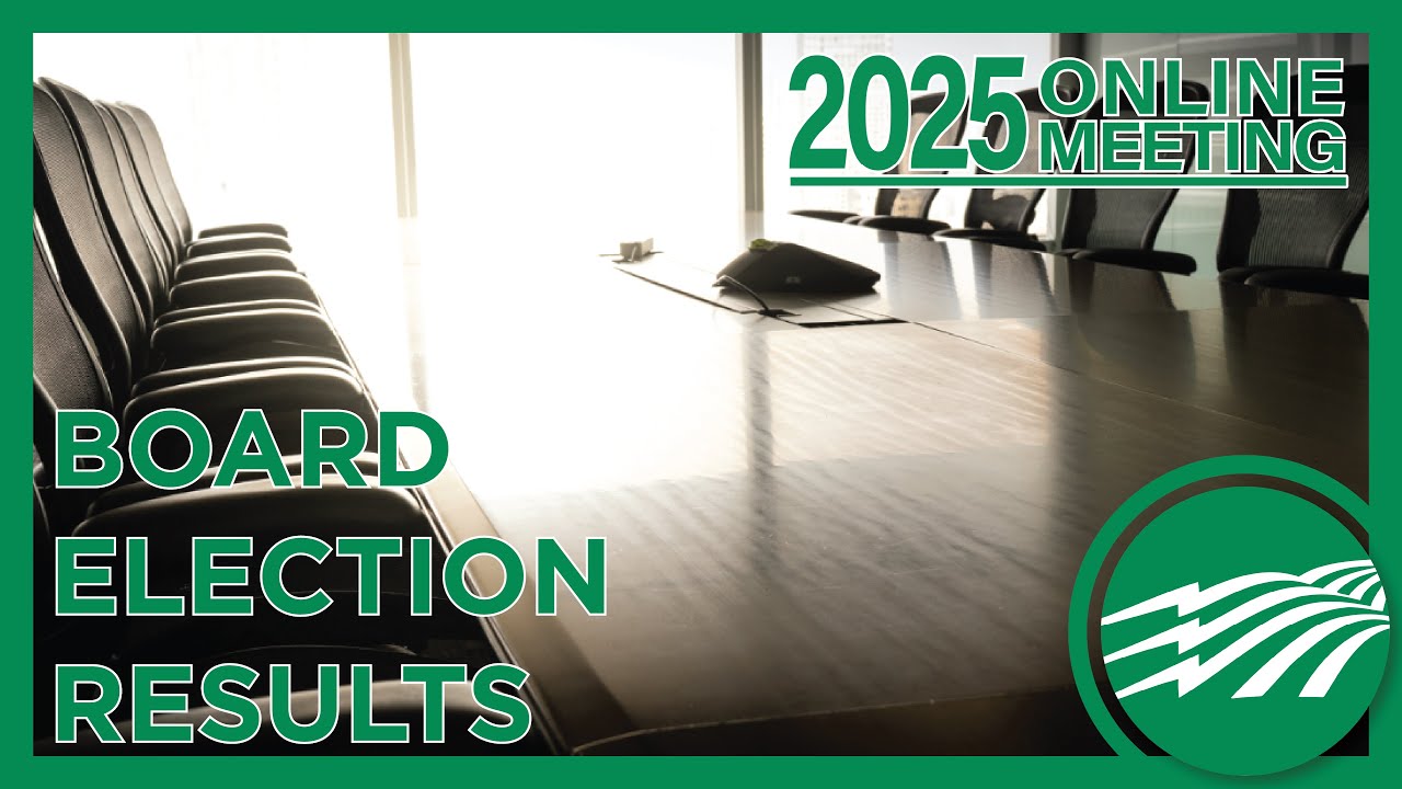 Board Election Results - 2025 Online Meeting