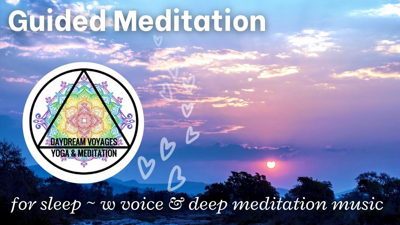 Guided Meditation for Sleep, Female Voice & Meditation Music 432 Hz + Binaural beats deep meditation