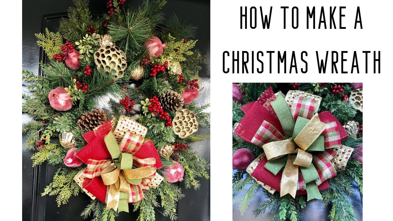 How to Make a Classic Christmas Wreath - DIY Winter Wreaths - Grace Monroe Home