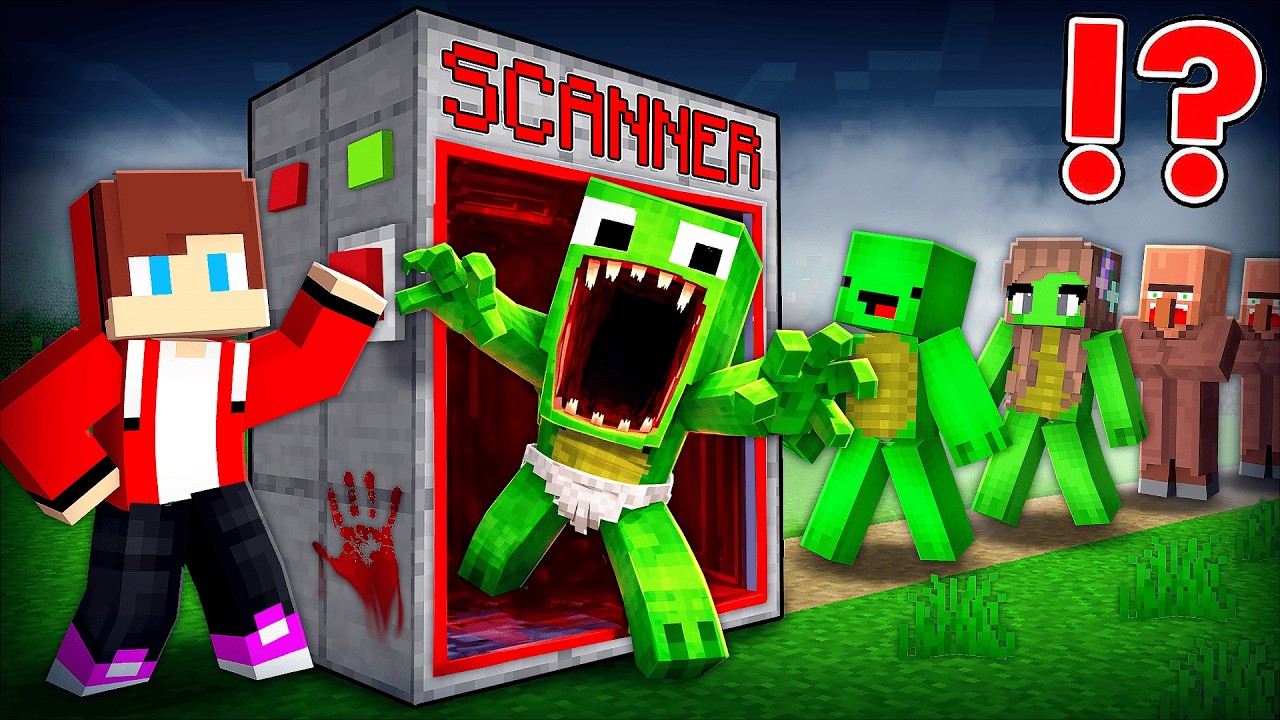Джей-Джей и Майки создали сканер, чтобы найти секреты малыша Майки в Minecraft - Maizen