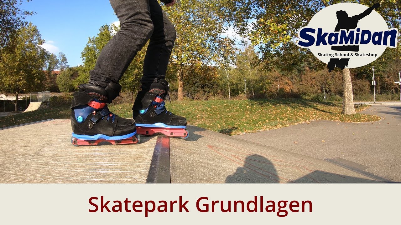 Skatepark Grundlagen lernen / How To Skate At The Skatepark - Aggressive Inline Basics #01