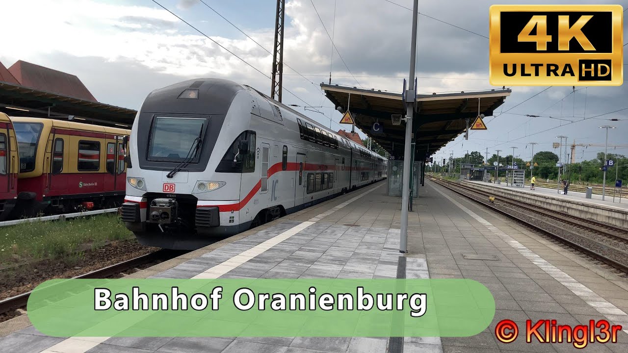 Der Bahnhof Oranienburg - S-Bahn Berlin - Deutsche Bahn - IC BR481 BR442 & mehr [4K60]