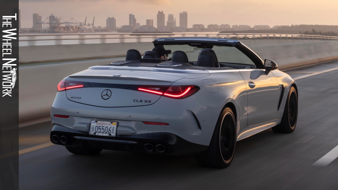 2025 Mercedes-AMG CLE 53 Cabriolet | Apine Grey | Driving, Interior, Exterior (US Spec) [4K]
