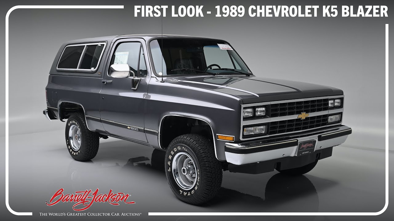 FIRST LOOK - 1989 Chevrolet K5 Blazer - BARRETT-JACKSON 2024 SCOTTSDALE AUCTION