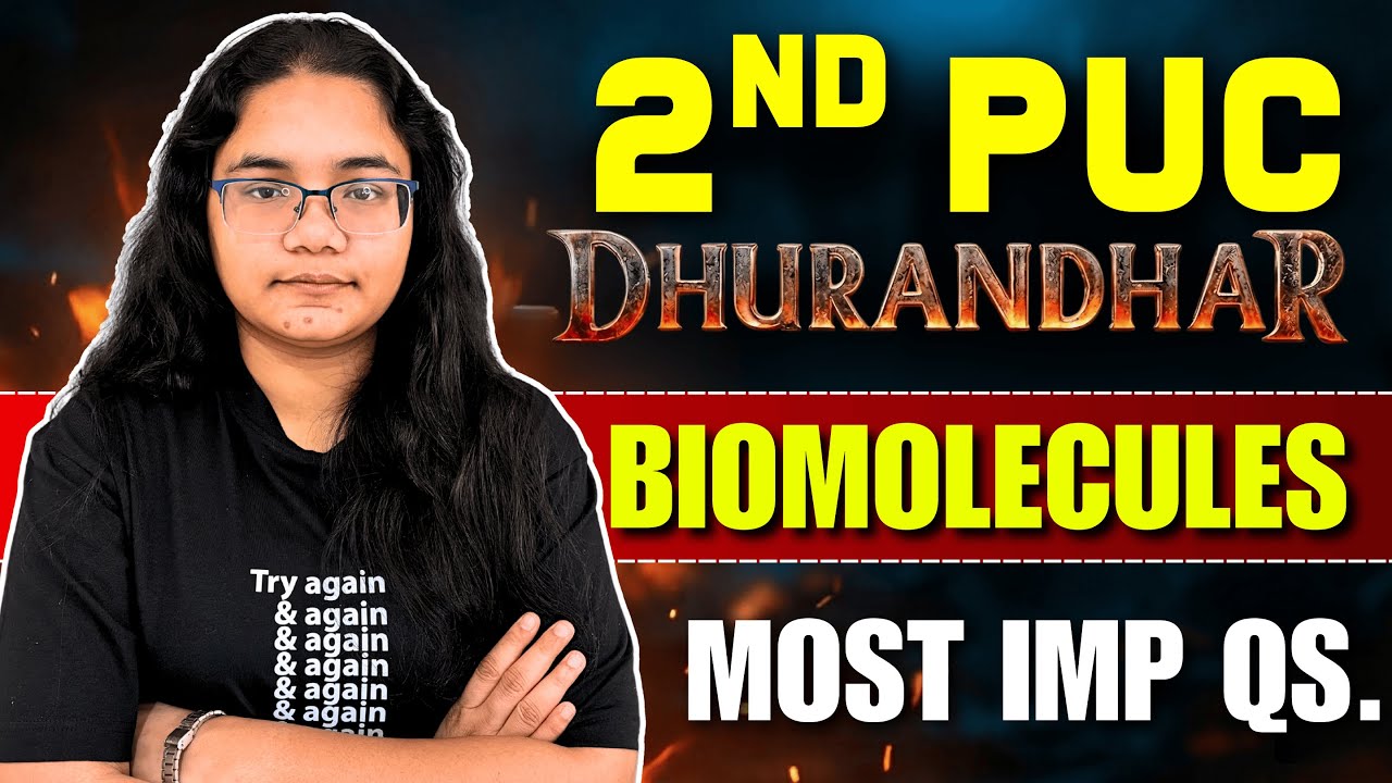 2nd PUC Chemistry Biomolecules Most Important Questions 2026