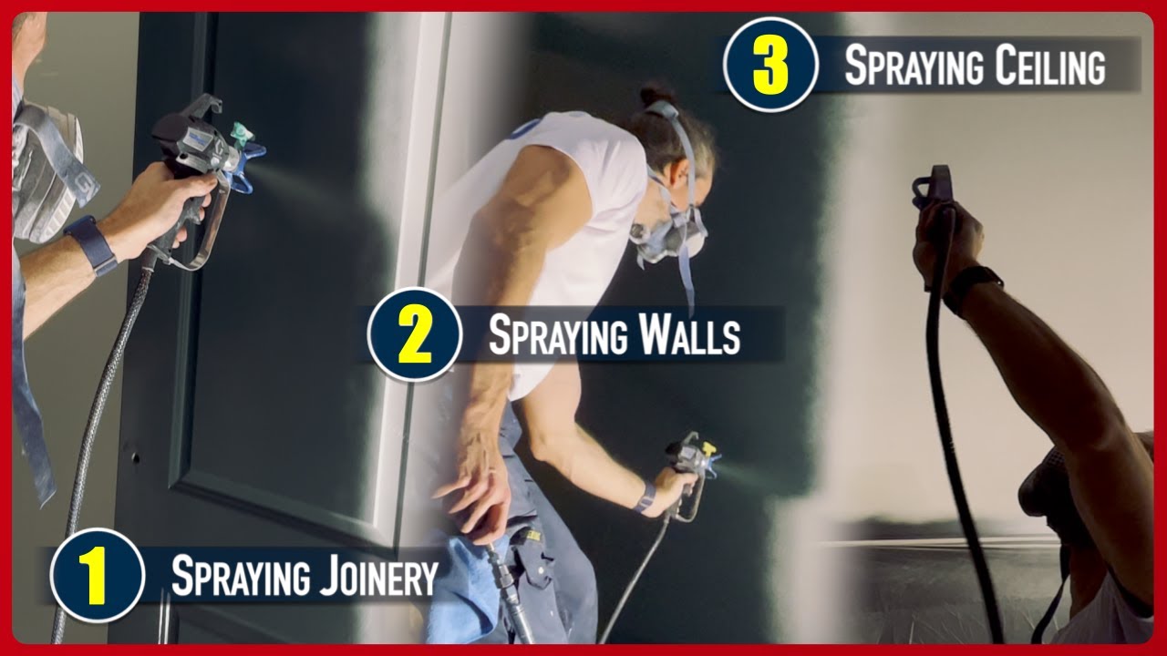 Airless Spray a Room In 3 Steps