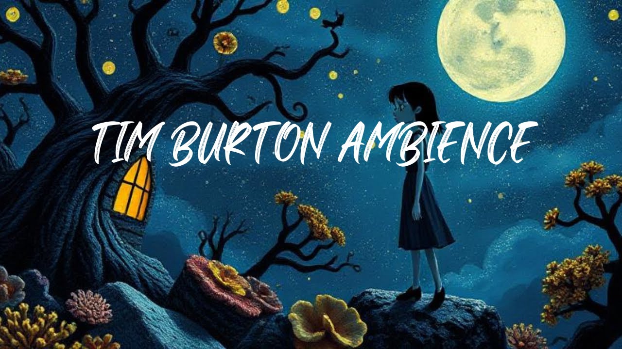 Tim Burton Inspired Dark Fantasy Ambience | Crooked Halls and Gravestones