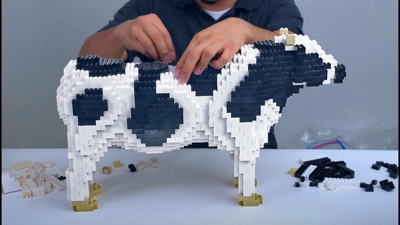 How to Build a Cow with LEGO Bricks