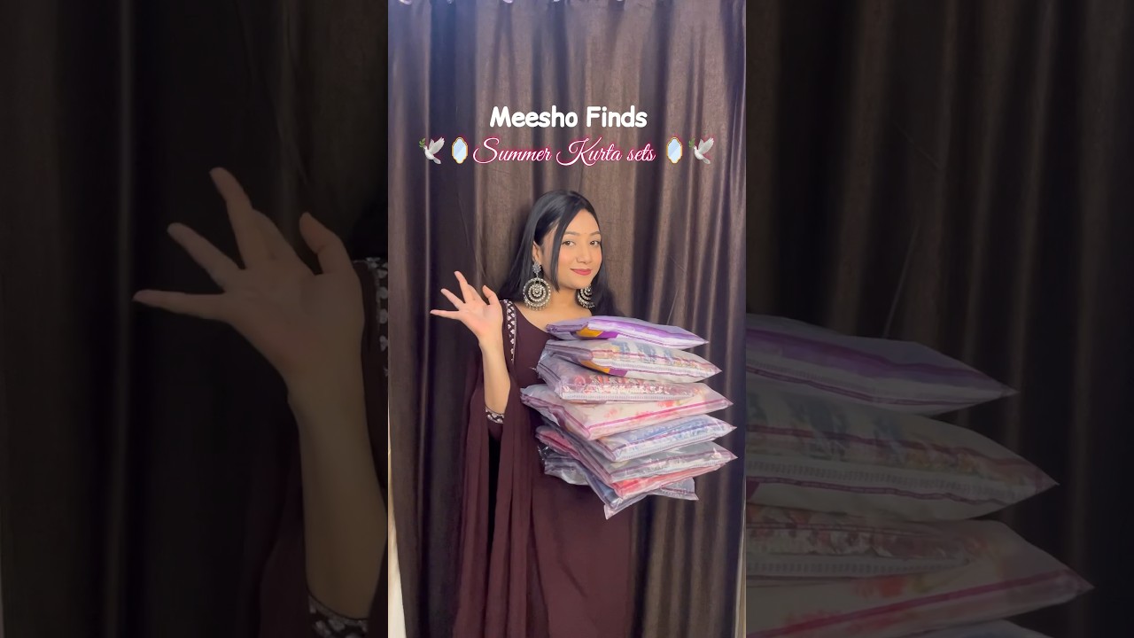Meesho kurta set haul under 500/-#shorts #short #shortsvideo #shortvideo #youtubeshorts #meesho