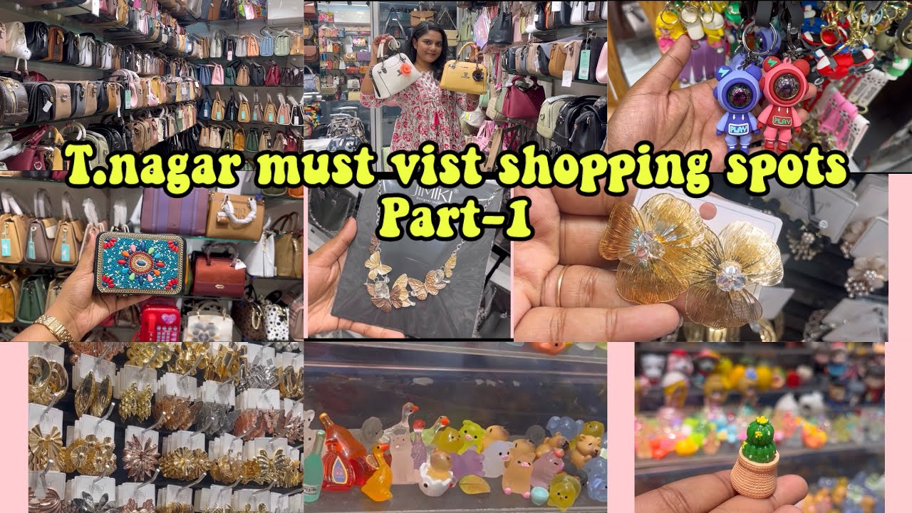 ‼️Tnagar & Pondybazzar Must visit shopping places ✅#tnagar #tamil #shopping #tnagarstreetshopping