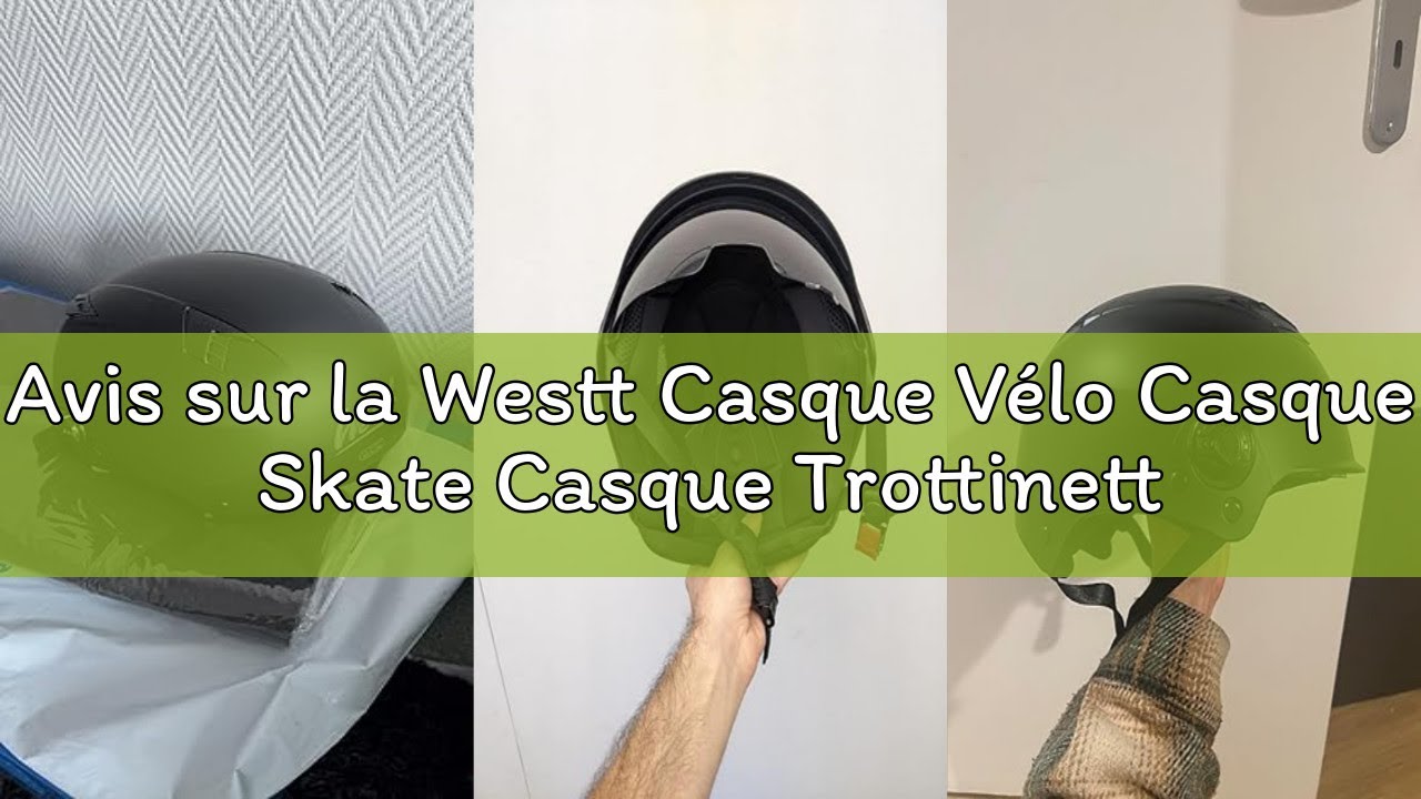 Avis sur la Westt Casque Vélo Casque Skate Casque Trottinette pour Trottinette, BMX, Skateboard, vél
