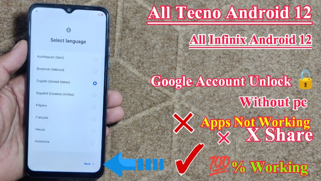 All Tecno Android 12 Google Account Bypass | Frp Bypass Tecno Spark Go 2024 | All Infinix Frp Unlock