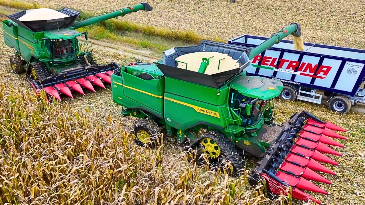 CORN HARVEST 2025 2X JOHN DEERE S7 900 CAPELLO DIAMANT