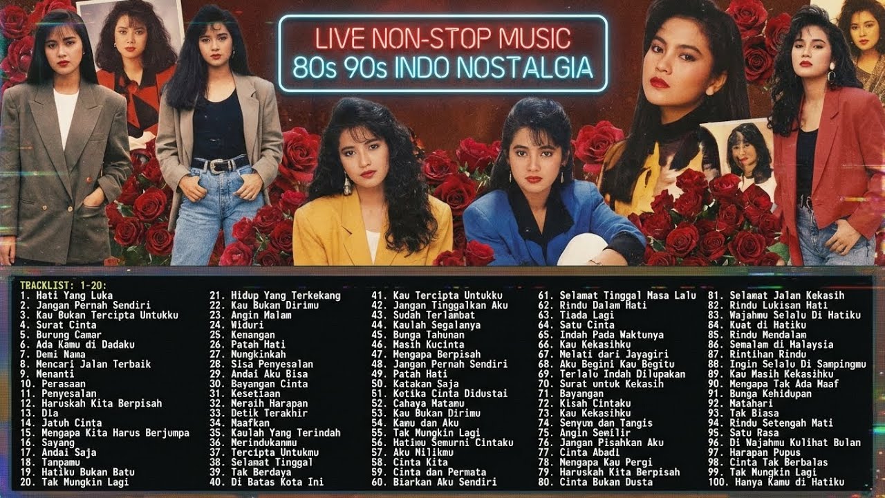 PUTAR TANPA HENTI!!! POP NOSTALGIA 80 - 90an NONSTOP!!! MENEMANI HARI-HARI MU