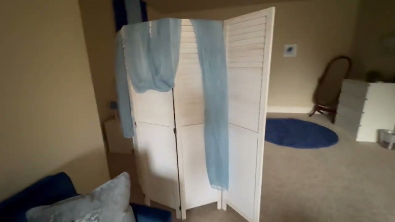 4 Panel Room Divider with 360 degree hinges