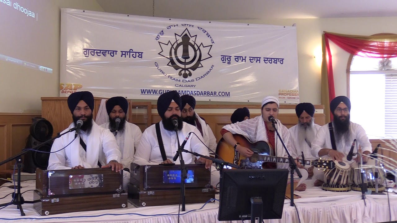 Waheguru Simran #5 - Bibi Taren Kaur UK at Guru Ram Das Darbar, Calgary