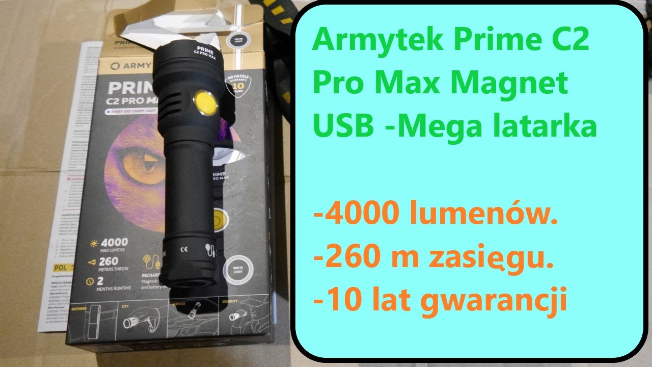 #rpgarażowo  Armytek Prime C2 Pro Max Magnet USB. Latarka dla wymagających.