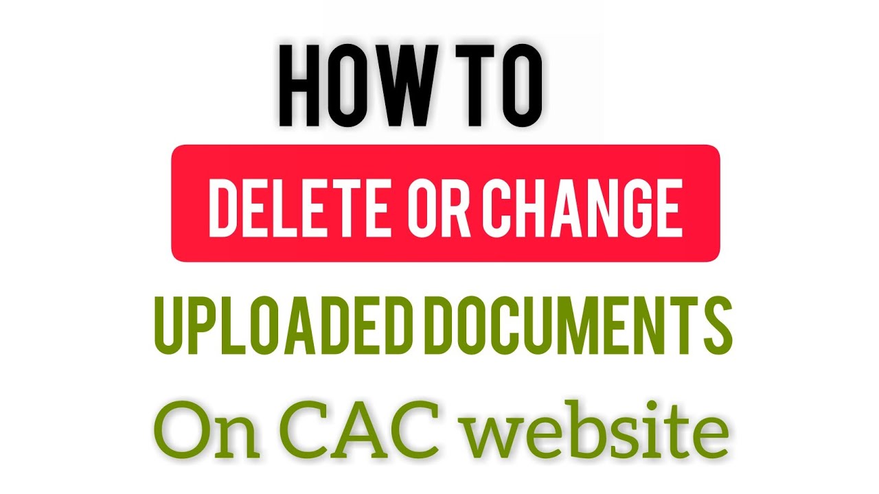 HOW TO REMOVE/CHANGE UPLOADED DOCUMENTS ON CAC WEBSITE: REPLYING A COMMENT