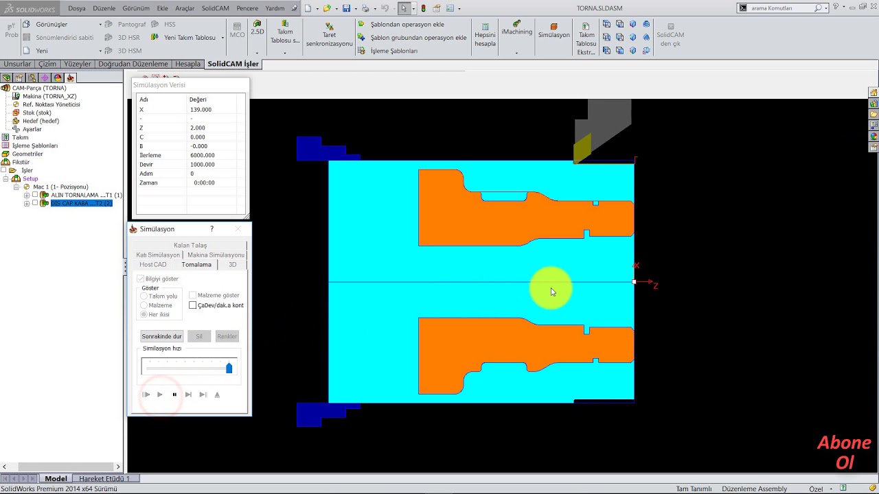 Solidcam Tornada Cam Yapmak (Full)