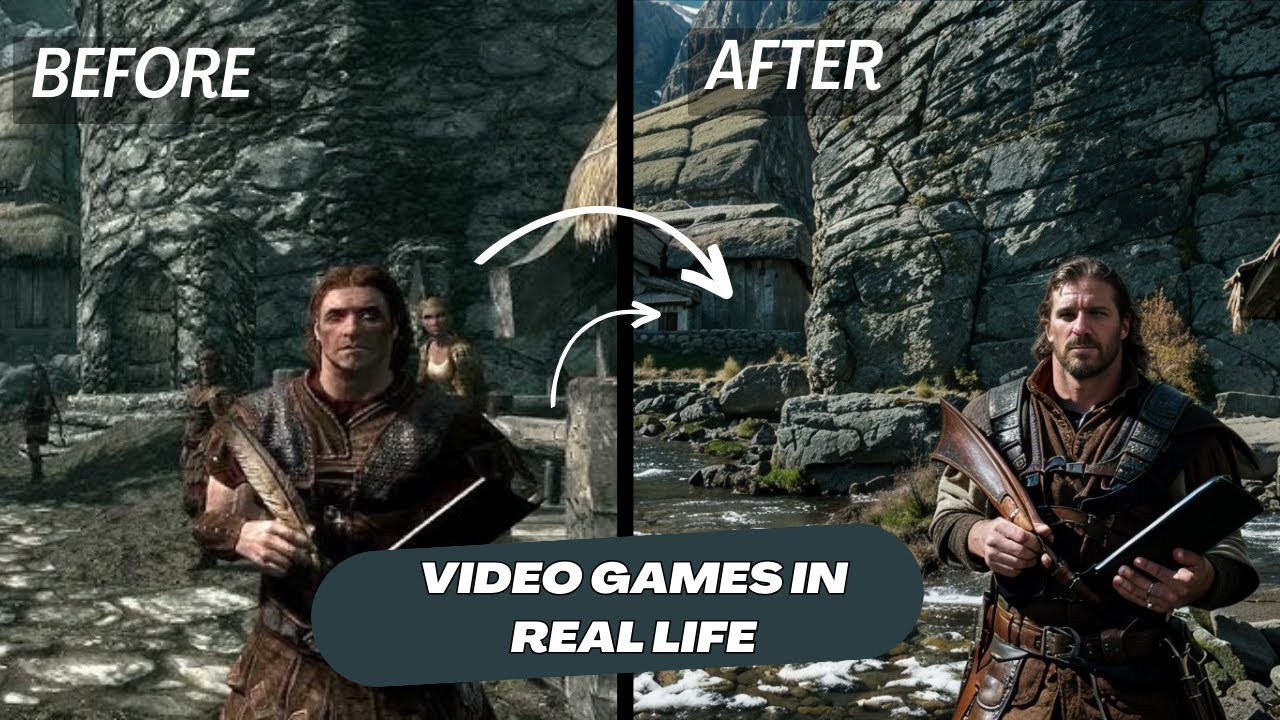 What would the games look like in real life? AI Upscaling
