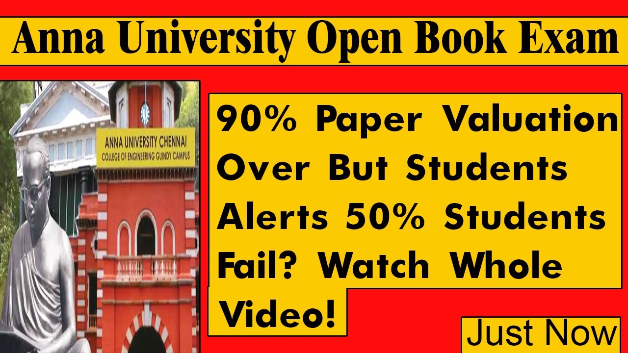 Anna University Open Book Exam | 90% paper valuation overs | Today News anna university