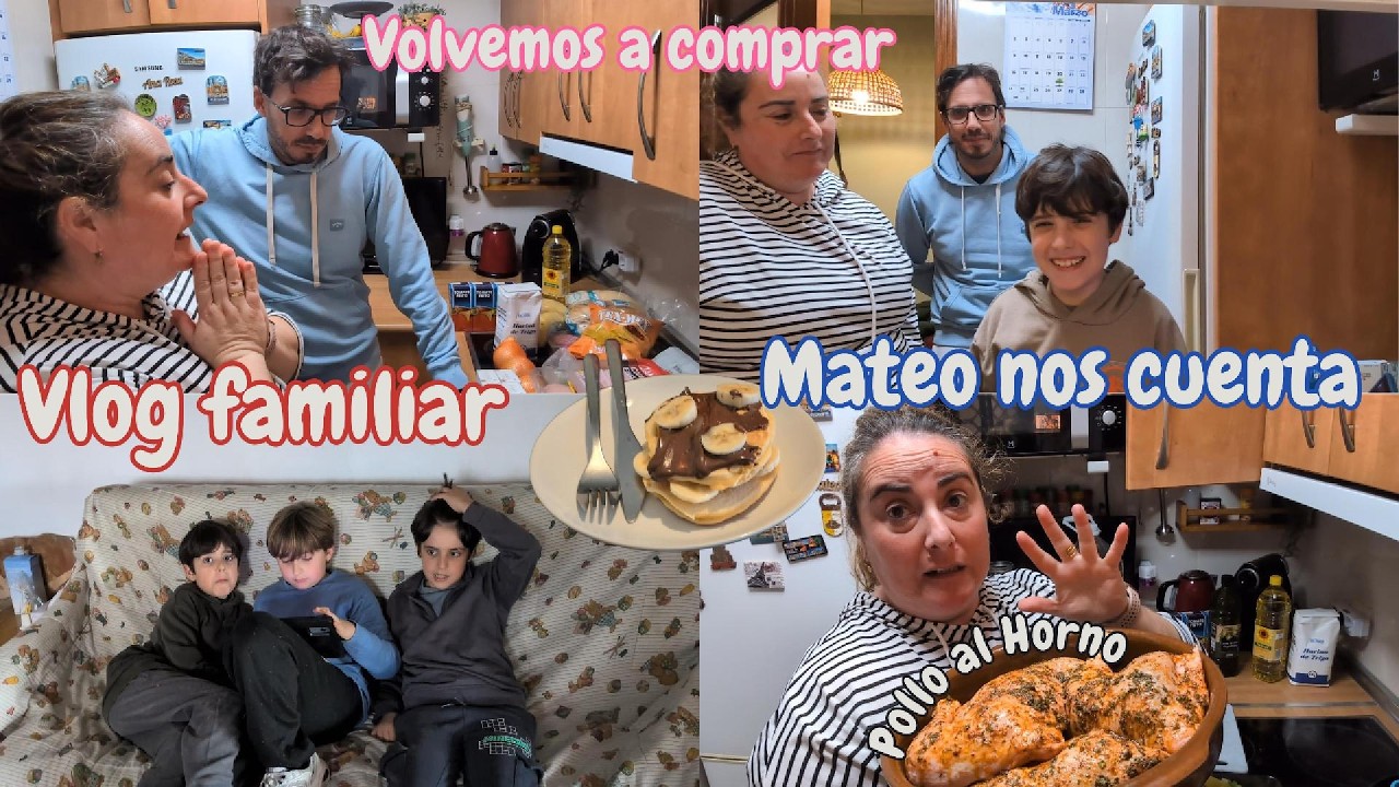 COMPRA DIARIA MERCADONA 🛒POLLO AL HORNO🍗  MATEO NOS CUENTA🩻 VLOG FAMILIAR #vlog