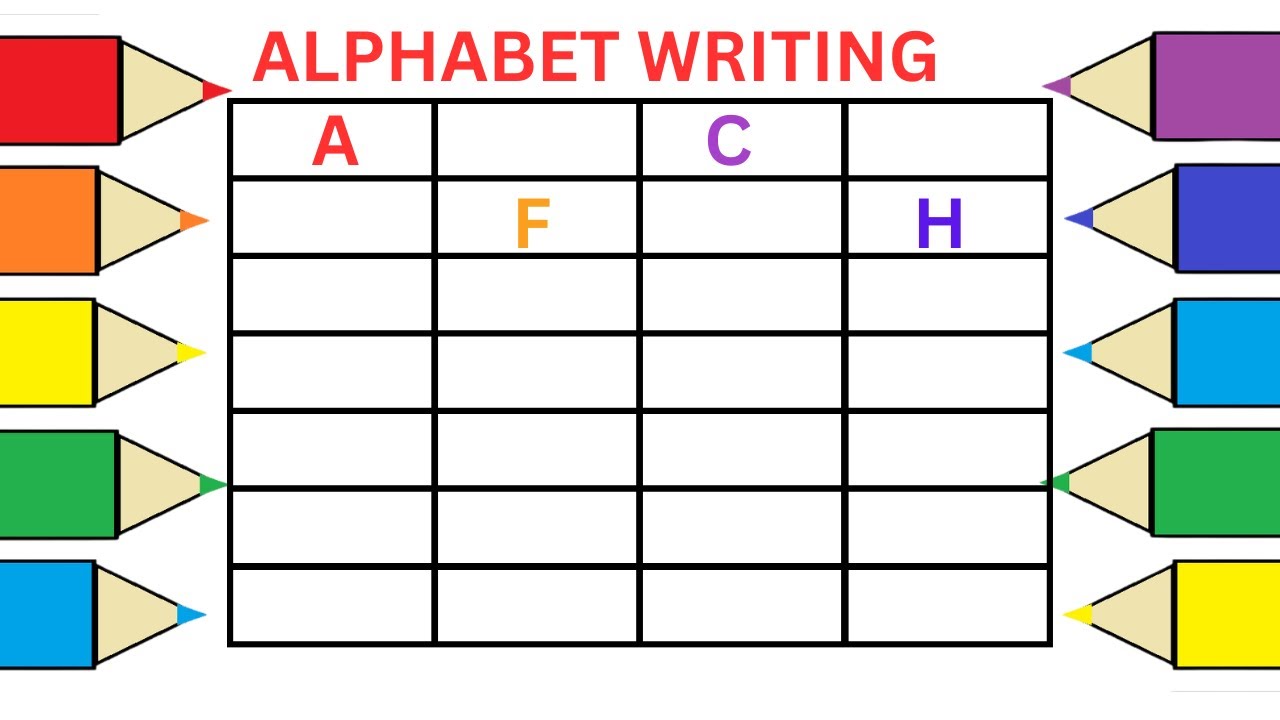 How to learn and write alphabet A to Z ||@AyatABCStudio|| alphabet writing || ABC phonics song ||ABC