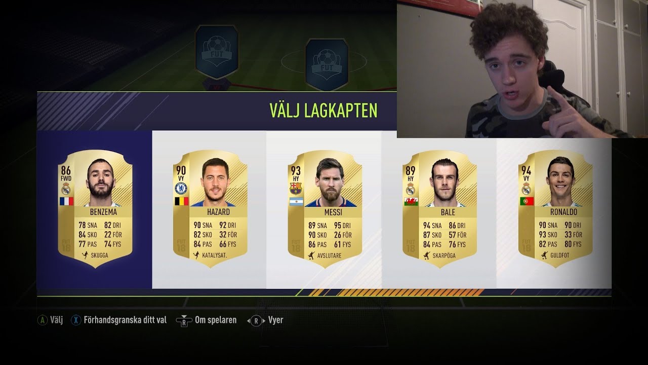 FIFA 18 SVENSKA | RONALDO & MESSI I MIN F&Ouml;RSTA FUT DRAFT