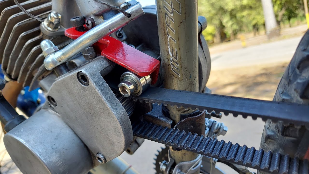 bike motorizada com correia dentada ,esticador especial [Motorized bicycle with toothed belt]