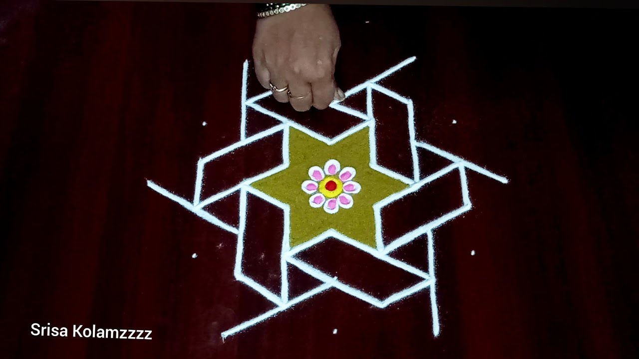641.🌺Margazhi and 🌺Newyear Special 🌺Easy Simple and Beautiful Traditional Rangoli 🌺Sankranthi muggu