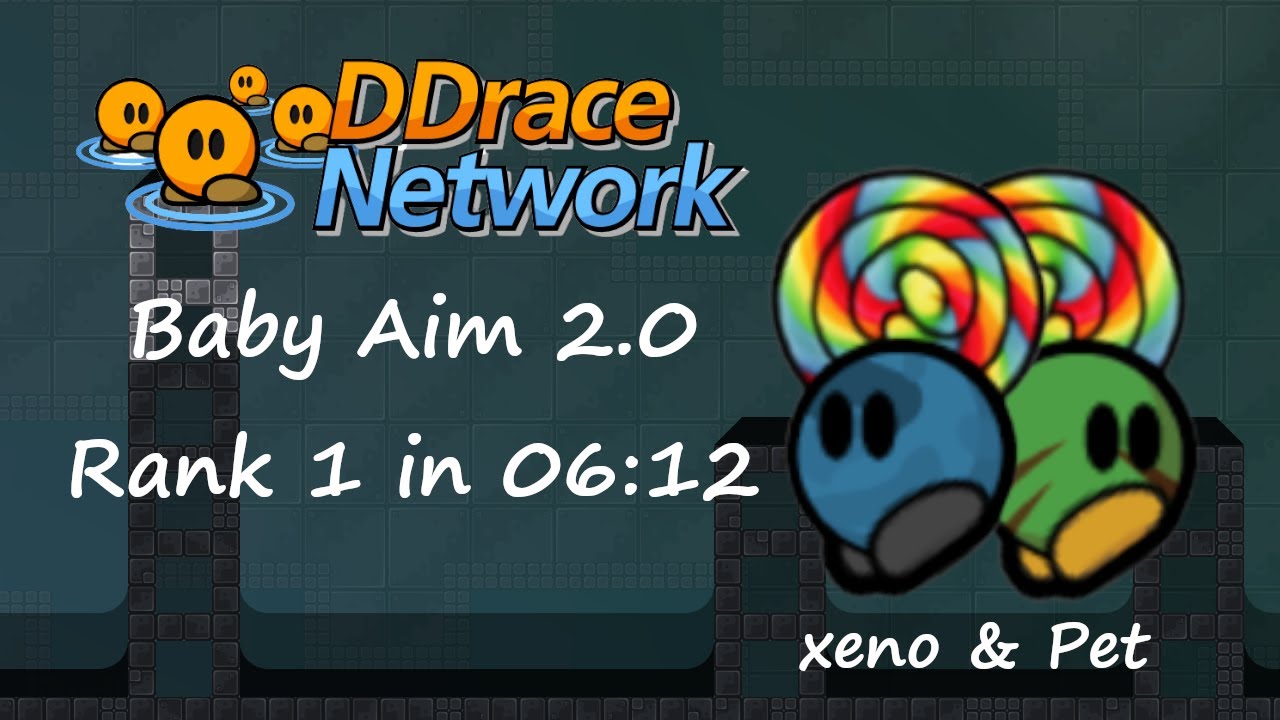 Teeworlds - Baby Aim 2.0 Rank 1 in 06:12 by xeno & Pet