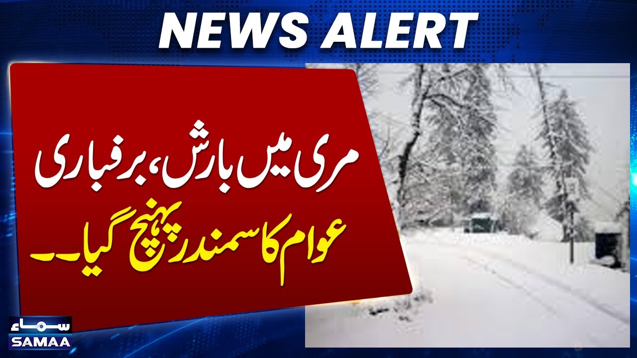 Murree Gears Up for First Snowfall of Winter Season | latest weather udpate | Samaa TV