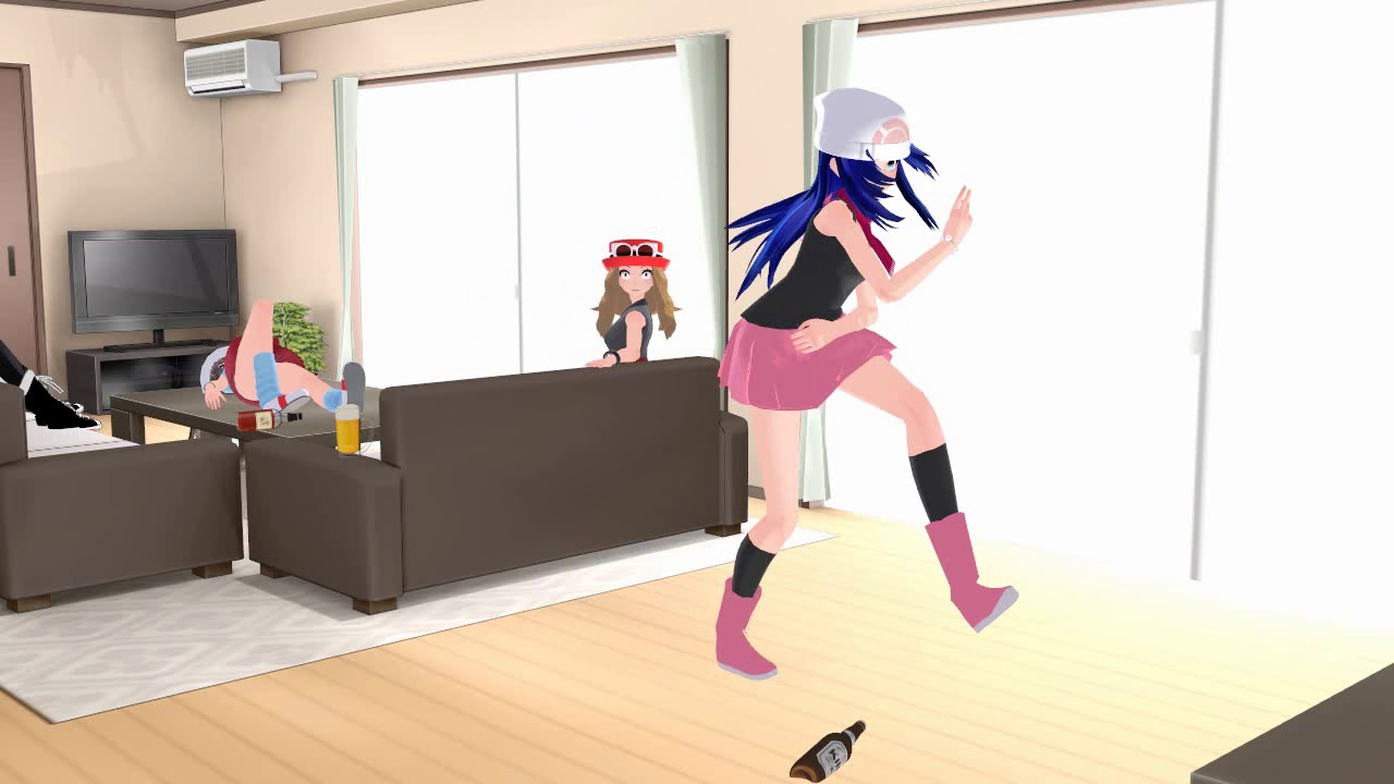 Dawn is Drunk (Pokemon MMD)