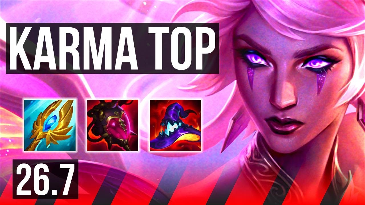 KARMA vs JAX (TOP) | Good KDA: 9/1/11, 26K damage | EUW Diamond | 26.7
