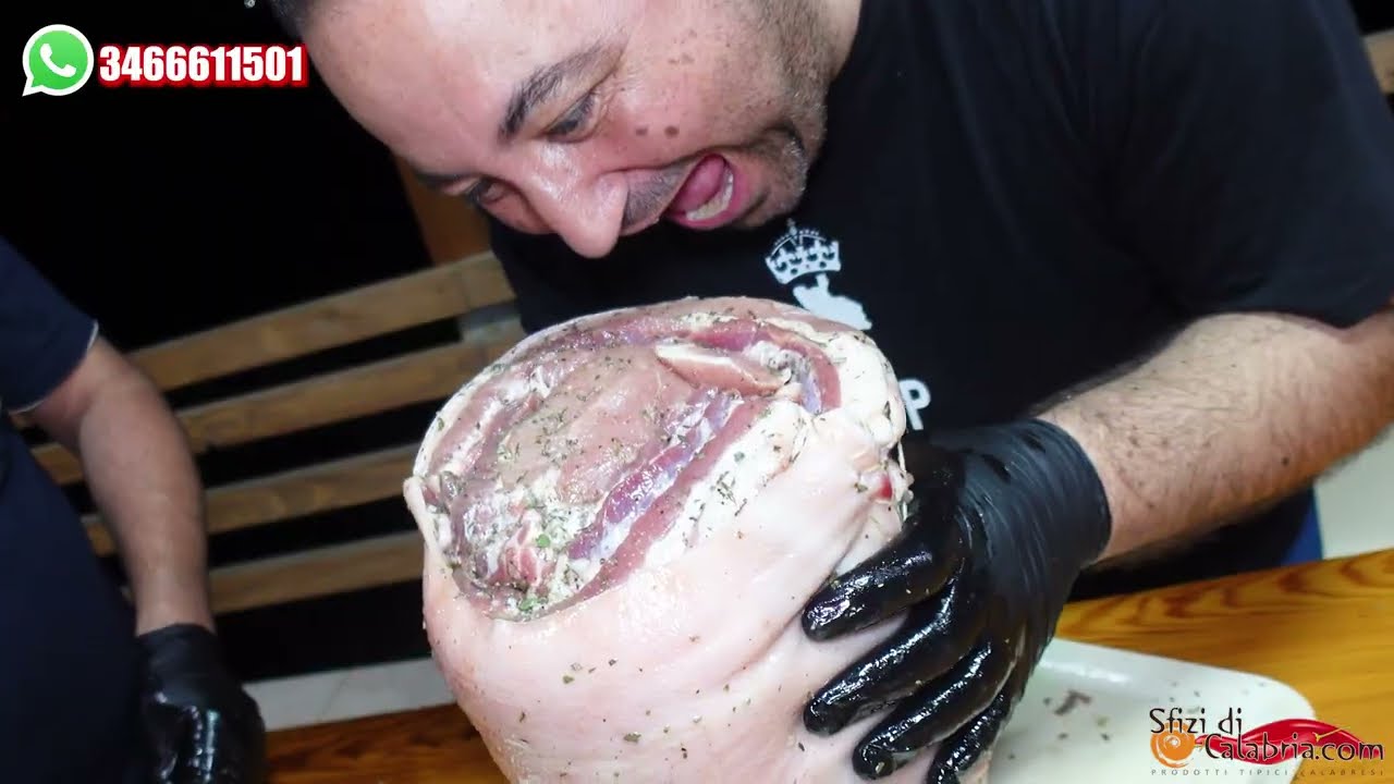 🔥 Preparazione Porchetta di Suino Nero Fatta in Casa: Ricetta Autentica e Deliziosa 1/2